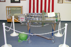 Engine display at the Colonel Vernon P. Saxon Jr. Aerospace Museum