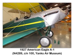 1927 American Eagle A-1 (s/n 4289) at the USA Yanks Air Museum