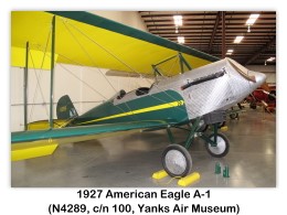 1927 American Eagle A-1 (s/n 4289) at the USA Yanks Air Museum