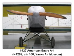 1927 American Eagle A-1 (s/n 4289) at the USA Yanks Air Museum