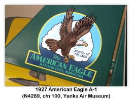 1927 American Eagle A-1 (s/n 4289) at the USA Yanks Air Museum