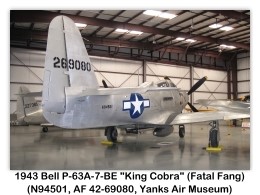 Bell P-63A-7-BE King Cobra (N94501, 42-69080) at the USA Yanks Air Museum