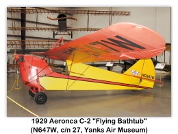 Aeronca C-2, NC647W at the USA Yanks Air Museum