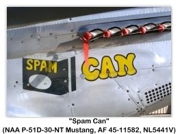 North American P-51D-30-NT Mustang Spam Can (NL5441V, AF 45-11582) at the Planes of Fame Air Museum, Chino, CA